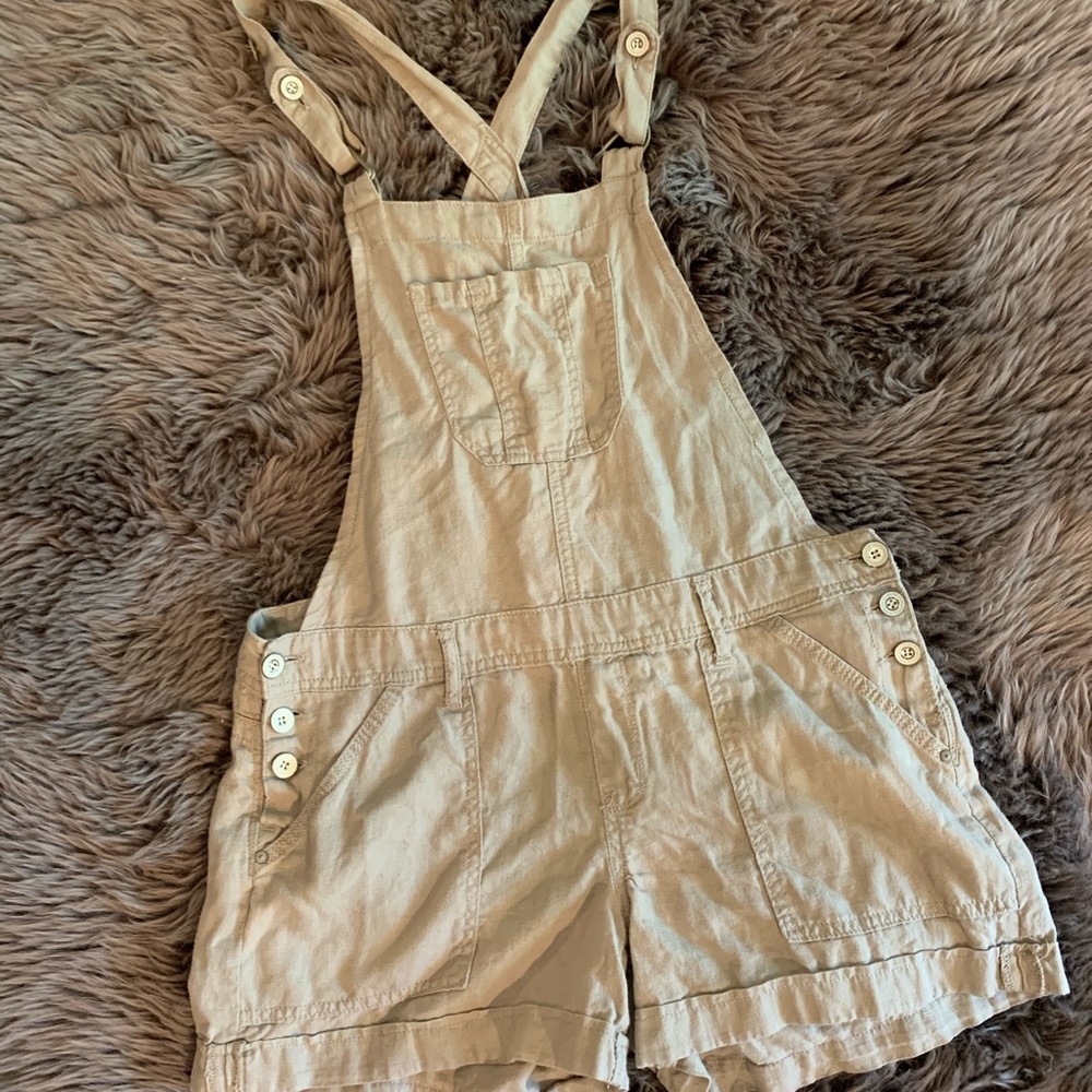 Wallflower Linen Shorteralls
